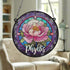 Peony Personalised Stained Glass Effect Suncatcher